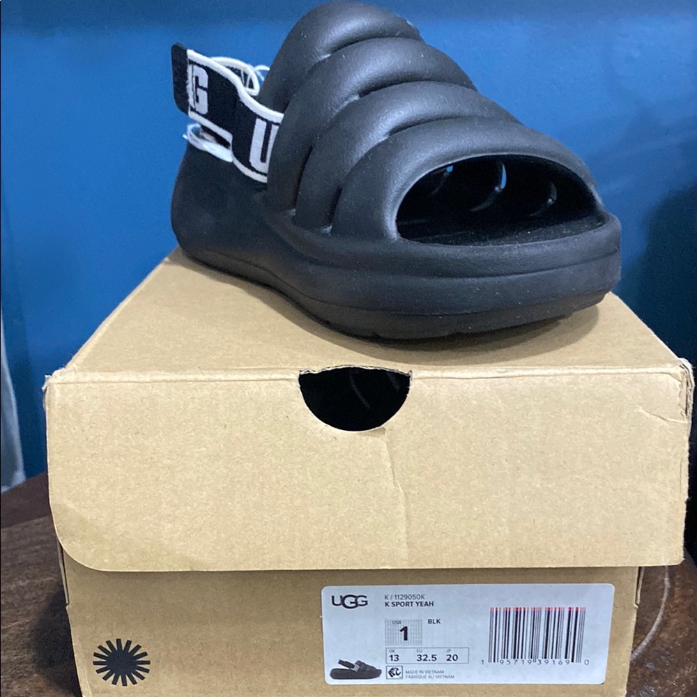 UGG Kids Black Sport Sandals
